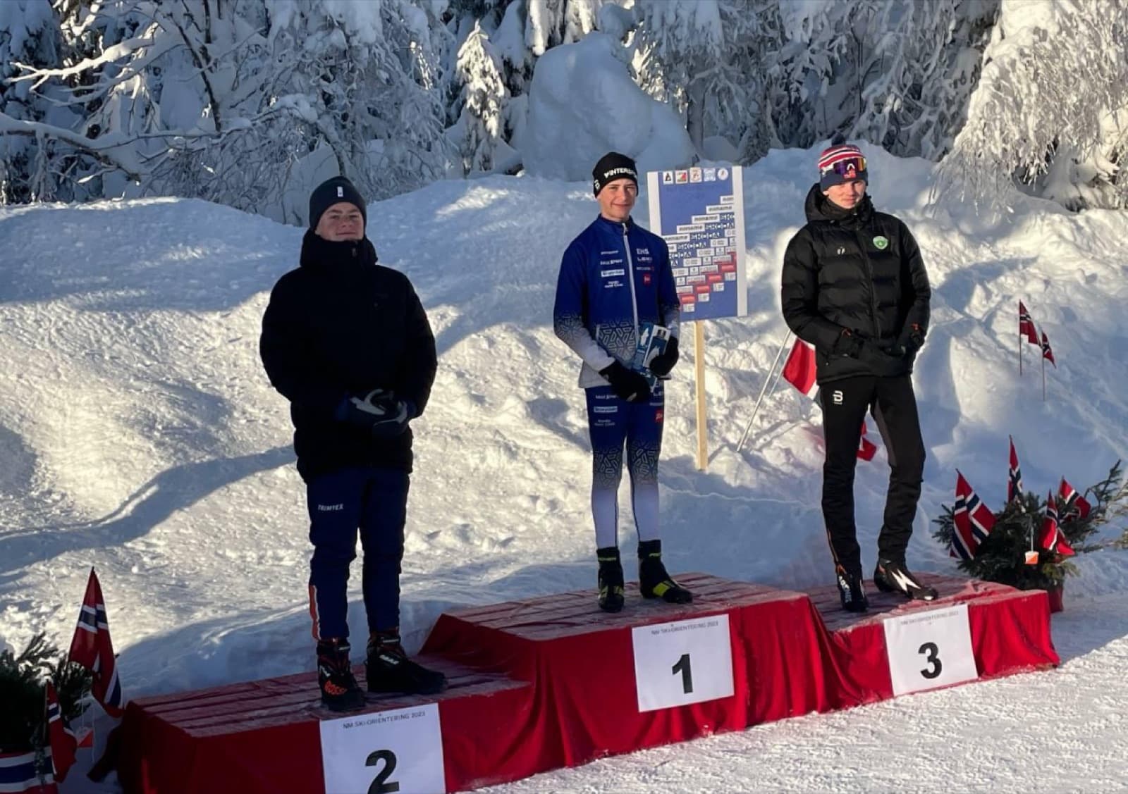 Erik Fey on podium - 1st place